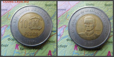 Доминикана 10 песо, 2007г - 4
