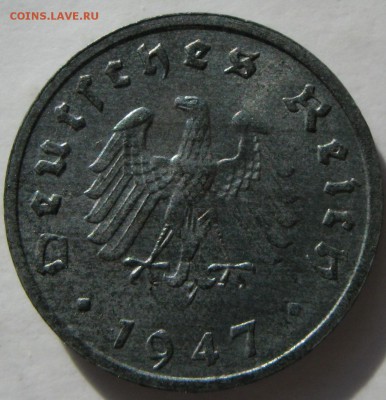 10 рейхспфеннигов 1947 год - аверс