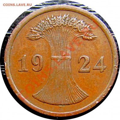 R44 Германия 2 рентных пфеннига 1924A до 15.05 в 22°° - R44 2 1924_2