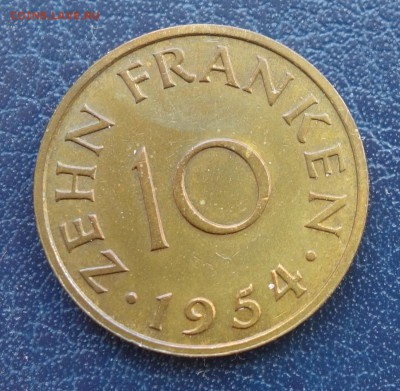 10 ФРАНКОВ 1954 СААР до 24.09.2018 22-00 - saar1
