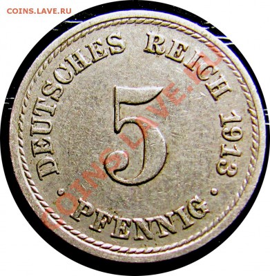 R46 Германия 5 пфеннигов 1913A до 15.05 в 22°° - R46 5 1913A_1