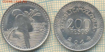 Колумбия 200 песо 2014 г., до 27.09.2018 г. 22.00 по Москве - Колумбия 200 песо 2014  3824