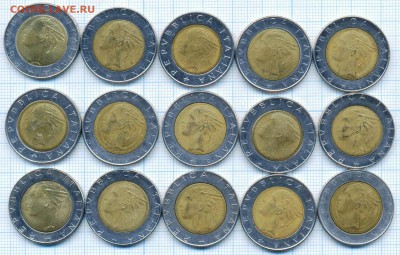 Италия 500 лир 1982-2001 гг.,фикс - Италия 500 лир фикс а
