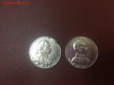 Германская империя 2 марки, 1913 25 лет  Вильгельма - 2 шт - _7NxM2vLdJ0