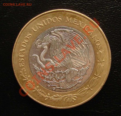 100 песо Мексика, биметалл, серебро - Мексика 100 п 2004 морелос 2