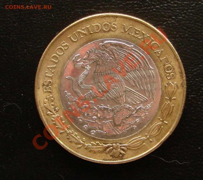 100 песо Мексика, биметалл, серебро - Мексика 100 п 2004 тамаулипас 2