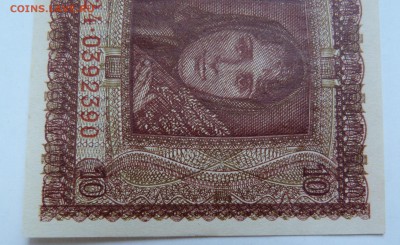 10 карбованцев 1942 г  Окупационные  UNC - P1040052.JPG