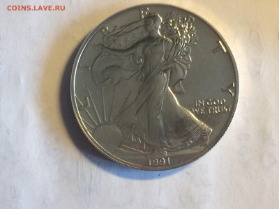 США доллар шагающая свобода 1991 unc до 29.09 - image