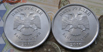 5 рублей 2010 спмд -2 монеты UNC - 26.09.2018 в 22-00 - 2010 сп-2а-1
