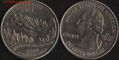 США 25 центов 2006 КОЛОРАДО до 22:00мск 02.10.18 - США 25 центов 2006 КОЛОРАДО