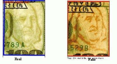 США 100 долларов 2001г Подлинность - 100dollarsrealfake