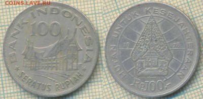 Индонезия 100 рупий 1978 г. , до 01.10.2018 г. 22.00 по Моск - Индонезия 100 рупий 1978  3874