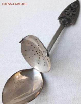 Серебряная заварочная ложка 916 пробы - 54683715