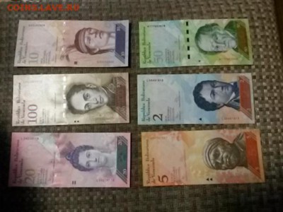 венесуэла набор банкнот 11 шт пресс UNC до1,10,18до22,00 - 20180603_215824