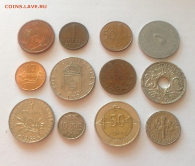 12 разных монет   , до 02.10.18г. - ин