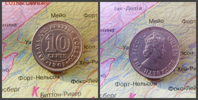 Малайя и Британское Борнео 10 центов, 1961г - 3