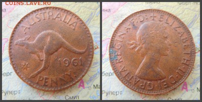 Австралия 1 пенни, 1961г - 5