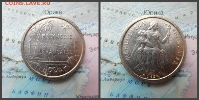 Французская Полинезия 1 франк, 1965 - 13