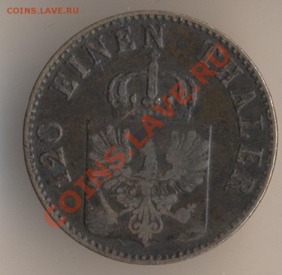 3 пфеннига Пруссия 1861 г - 14