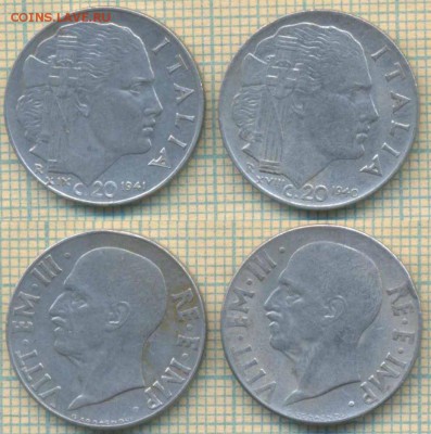 Италия 20 с 1940,1941 г., до 03.10.2018 г. 22.00 по Москве - Италия 20 с 1940 41 3903