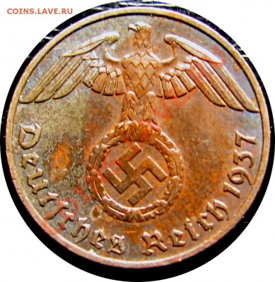 R50 Германия 1 пфенниг 1937F до 19.05 в 22°° - R50 1 1937F_2
