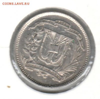 10 сентавос 1937 года Домин. Респ. до 01.10 до 21.00 - 10 сентавос 1937()