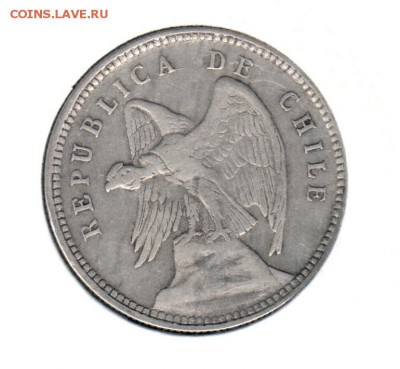 40 сентавос 1908 года Чили до 01.10 до 21.00 - 40 сентавос 1908()