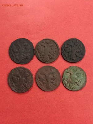 Лот медь:  полушка 6 штук. До 22:00 05.10.18 - 8B79F476-5836-4690-B733-C27CB93CE0CD