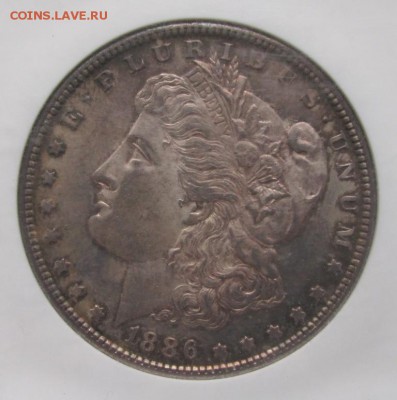 1 доллар 1886 S года Сан-Франциско MS 62 до 22-00 05.10.2018 - 1886 1 бакс 1.JPG