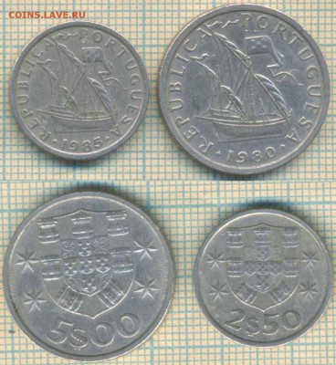 Португалия 2,5 эскудо 1985, 5 эскудо 1980 г., до 03.10.2018 - Португалия 2 мон 3906