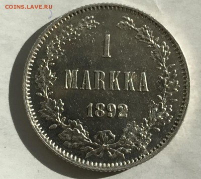 1 марка 1892 года для Финляндии, UNC - 4212187E-F0D1-4CAC-B580-D120448B2F24