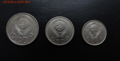 СССР 20 коп-1953г., 15 коп-1955г., 10 коп-1957г. ДО 4.10. - 1. DSCN9042 В..JPG