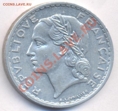 Франция 5 франков 1949 г. До 15.05.11 г. 20-00 МСК. - Франция 5.1