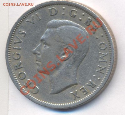Великобритания полкроны 1948 г.  До 15.05.11 г. 20-00 МСК. - Полукрона.1