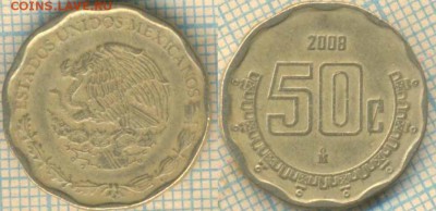 Мексика 50 сентаво 2008 г., до 04.10.2018 г. 22.00 по Москве - Мексика 50 сентаво 2008  1245