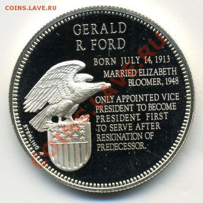 Жетон США: 38 президент Gerald R. Ford, (пруф) - жетон2