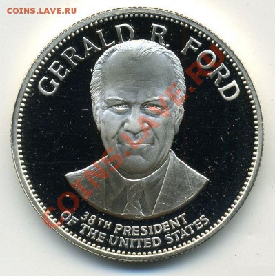 Жетон США: 38 президент Gerald R. Ford, (пруф) - жетон1