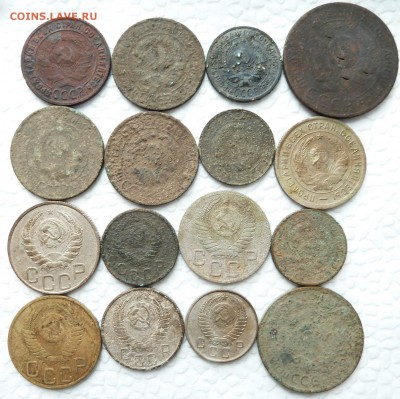 16 монет 1924-1957 (на опыты) до 4.10.2018 (22.00 мск) - 16шт_ав