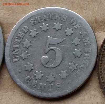 США 5 центов Shield nickel - с1