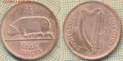 Ирландия полпенни 1935 г., до 08.10.2018 г. 22.00 по Москве - Ирландия полпенни 1935 3929
