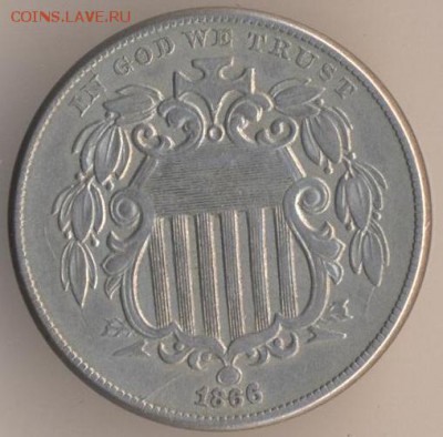 США 5 центов Shield nickel - 200
