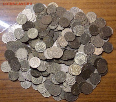 10 копеек латунь 350 штук. - 24