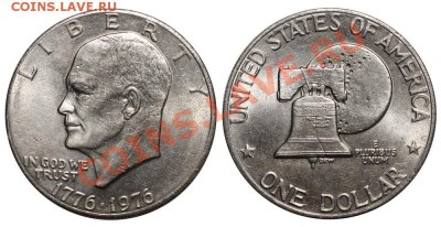 США. Доллары 1971, 72, 74 и 1976 - США Доллар 1976