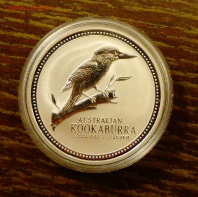 АВСТРАЛИЯ - КУКАБАРРА 2003 унцовка пруф до 9.10, 22.00 - Австралия Кукабарра 2003
