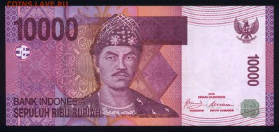 Индонезия 10000 рупий 2009 unc 09.10.18. 22:00 мск - 2