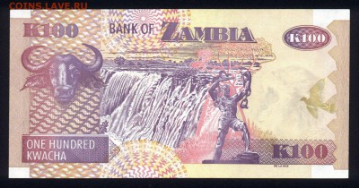 Замбия 100 квача 2009 unc 09.10.18. 22:00 мск - 1
