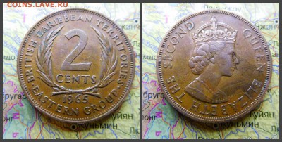 Восточные Карибы 2 цента, 1965г - новый коллаж1