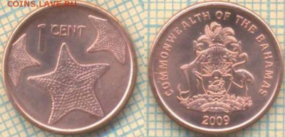 Багамы 1 цент 2009 г., до 09.10.2018 г. 22.00 по Москве - Багамы 1 цент 2009  4054