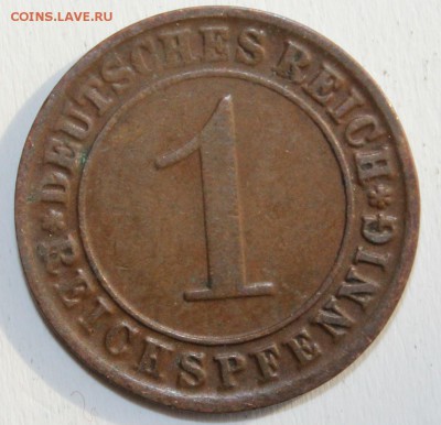 С РУБ.ГЕРМАНИЯ 1 пфенниг 1924г."J" до 11.10 в 22-00 - IMG_1756.JPG