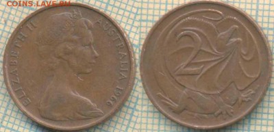 Австралия 2 цента 1966 г., до 10.10.2018 г. 22.00 по Москве - Австралия 2 цента 1966  4021
